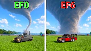 Realistic Tornado Cars vs Tornado Levels | Teardown