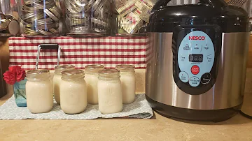 Canning milk in the Nesco electric canner ( not an approved method )