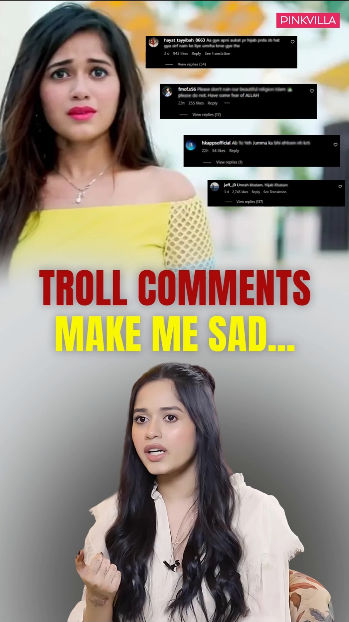 Do Troll Comments AFFECT Jannat Zubair? Actress Reacts | #shorts #tv #troll #podcast