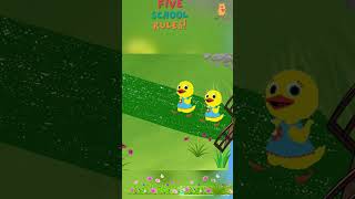 Five Little Ducks | Fun Kids Song | Nursery Rhyme & Number Song 🎶✨ #toddlerfun #babysongs