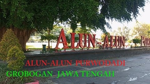 Alun alun Purwodadi, Grobogan, Jawa Tengah Indonesia