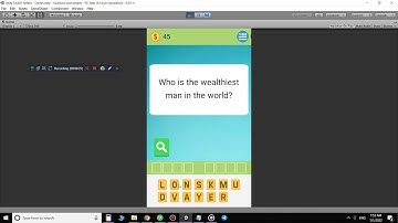 Trivia quiz - word game made by unity