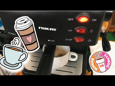 NIKAI ESPRESSO COFFEE MACHINE | unboxing my first coffee machine | آلة صنع القهوة