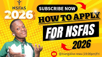 HOE U EEN AANVRAAG KUNT DOEN VOOR NSFAS 2026
