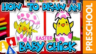 how to draw an easter baby chicken preschool