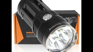 Securitying 5400 Lumens 4 x CREE XM-L T6 LED Flashlight Thorough Review Part #1