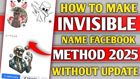 Full invisible Facebook id new trick 2025 | how to make invisible name on facebook 2025