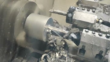 Test 4 Old latche converted to CNC LinuxCNC drill test 64mm depth 83mm Aluminium 6082