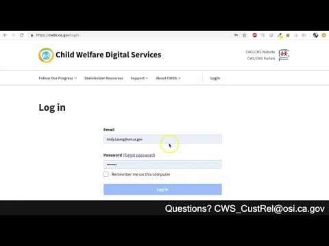 login tutorial cwds.ca.gov