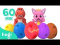 Colorful surprise eggsdinosaur eggs  morelearn colors and nursery rhymes for kidshogi pinkfong