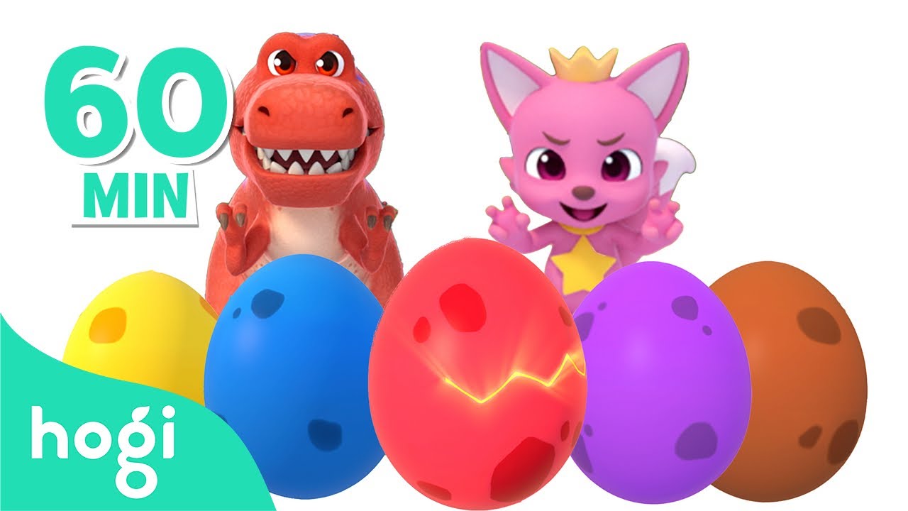 Colorful Surprise EggsDinosaur Eggs  MoreLearn Colors and Nursery Rhymes for KidsHogi Pinkfong