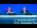 Carter Speaks at Manama Dialogue
