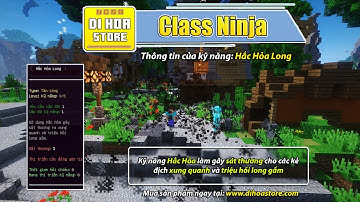 Di Hoa Store | Class Ninja - Skill và Class của SkillAPI dùng cho Server Minecraft