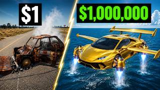 รถราคา $1 Vs. $1,000,000 จะต่างกันขนาดไหน? BeamNG.drive