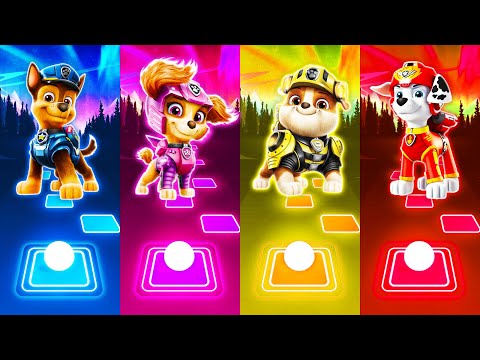 Paw Patrol Team Chase - Skye - Rubble - Marchall | Tiles Hop EDM Rush