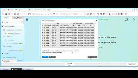 Como abrir período no SAP?