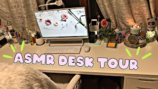 Asmr Lofi Desk Tour Home Office Soft Spoken Camera Tapping 