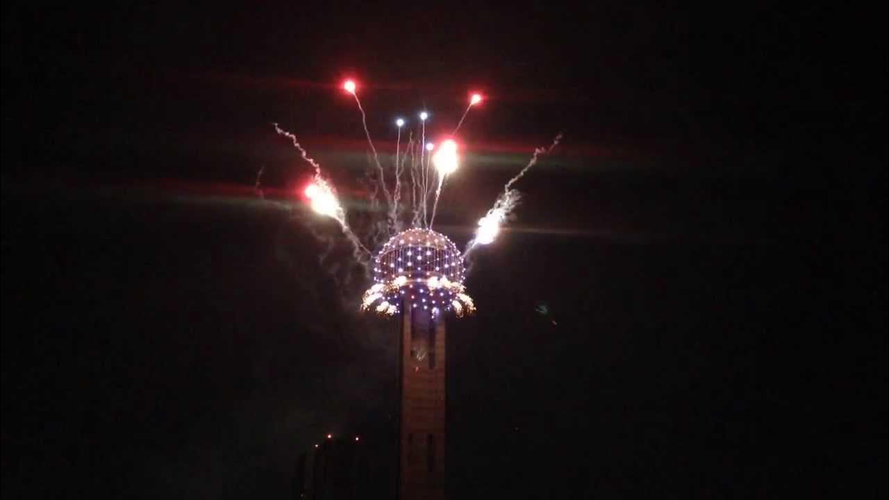 Reunion Tower Fireworks HD YouTube