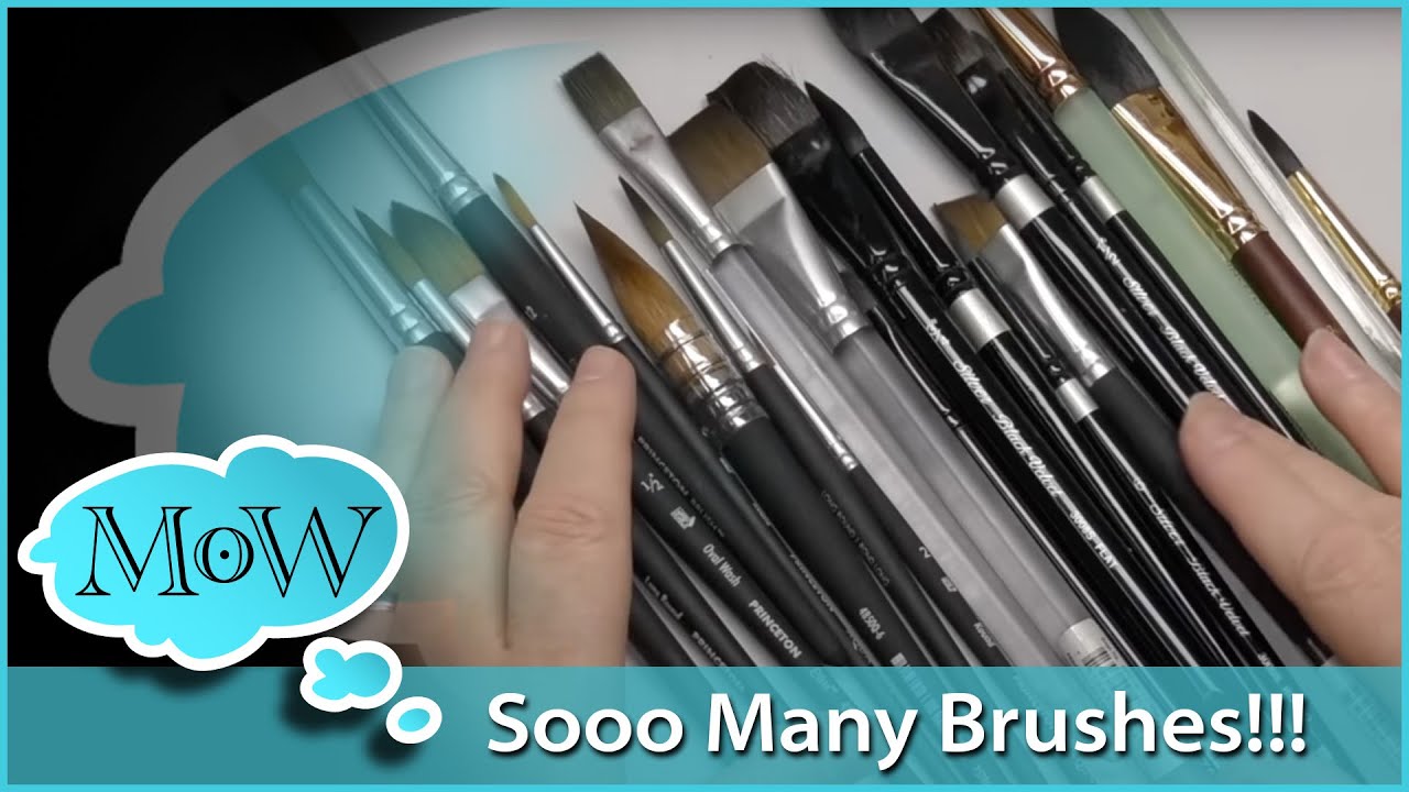 CONFUSED? Different Types Of WATERCOLOR BRUSHES, Their Uses & How