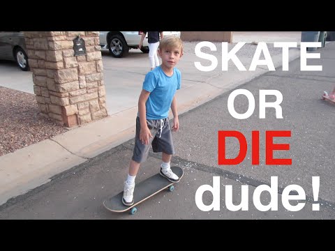 KIDS TRY SKATEBOARDING FOR THE FIRST TIME!