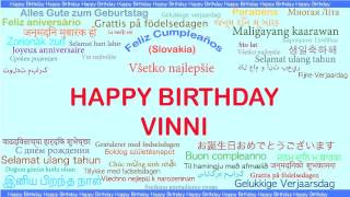 Vinni   Languages Idiomas - Happy Birthday