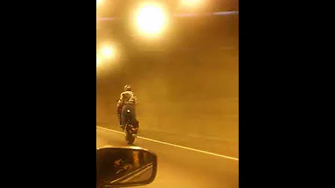 O.W.E. Wheelie through Bobby Hopper Tunnel