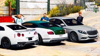 РЕАЛЬНАЯ ЖИЗНЬ В GTA 5 - ЕДЕМ НА ОТДЫХ С ДРУЗЬЯМИ! ЗАРЫЛСЯ В ПЕСКЕ НА BENTLEY CONTINENTAL! 🌊ВОТЕР