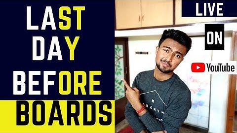 Last Day before ICSE || Live || Akash Talks
