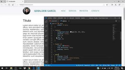 Cabecera fija con HTML y CSS