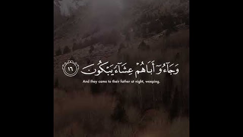 وجاءو أباهم عشاء يبكون | القارئ إسلام صبحي