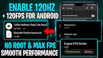 Enable 120Hz Refresh Rate On Any Android Phone !! No Root | Smooth Performance & Fix Lag 😱