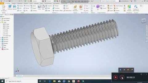 Autodesk Inventor 2D and 3D Nut and Bolt basic works knowledge 2020 Tutorial