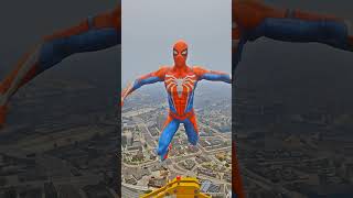 GTA 5 Epic Spiderman Ragdoll & Squid Game / Jumps / Fails  Ep.119 #shorts