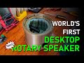 Ep. 16: Bass Port, Isolation and Cutting a Brand New Speaker - World&#39;s First Desktop Rotary Speaker