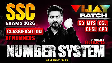 SSC Exams 2026 Maths | Number System Full Class | SSC GD MTS CGL CHSL CPO Maths | By Ashish Sir