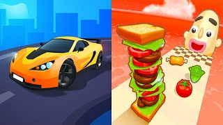 Race Master 3D VS Sandwich Runner - All Levels Android iOS Gameplay #4