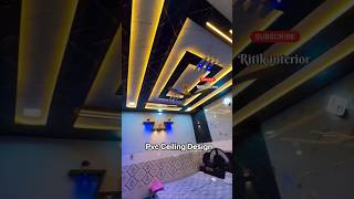 12×12 Bedroom Pvc Ceiling Design installation #pvcceiling #shorts #viral #trending #falseceiling