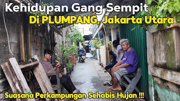 Kehidupan Di Gang Sempit di PLUMPANG, JAKARTA UTARA | Suasana Perkampungan sehabis Hujan