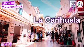 La Carihuela city center, Torremolinos, Spain | Torremolinos street tour | Torremolinos 2024