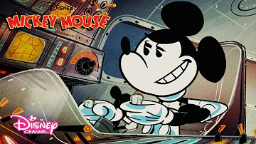 O que que o Mickey foi fazer no espaço?