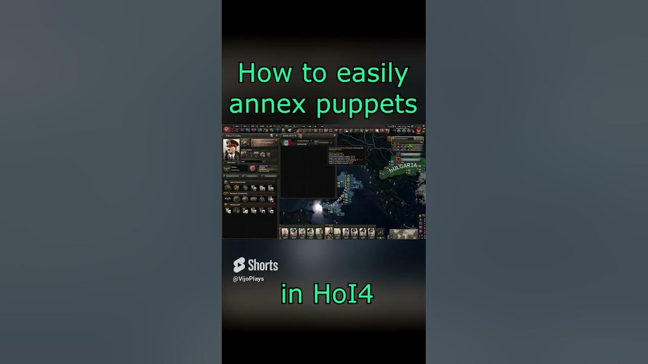 Guide how to easily annex puppets in hoi4 hoi4 youtube