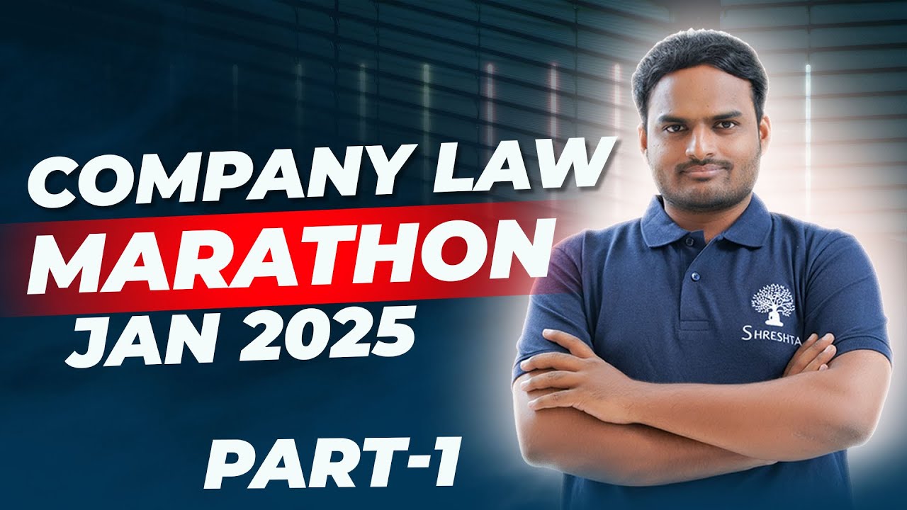 COMPANY LAW REVISION | COMPANY LAW MARATHON | CA INTER | SEP 2024 EXAMS ...