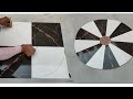 How to 12 lados circle 360' degree  combination design in wall and floor tiles