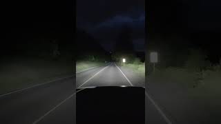 Garmin Mini 2 dash cam example footage night time country road