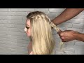 Penteado com TRANÇA - TRANÇA CASCATA | Waterfall braid half up step by step