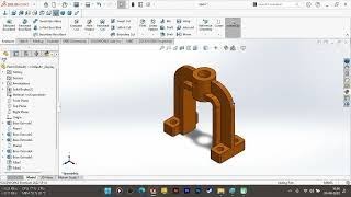 Drawing 3D Exercise 5 using SolidWorks Software | Solidworks screenshot 3