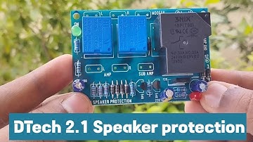 DTech | 2.1 Speaker Protection | Time Delay 5 Sec | 3NIX 30A Relay | 12 0 12 AC | GKS Info Tech