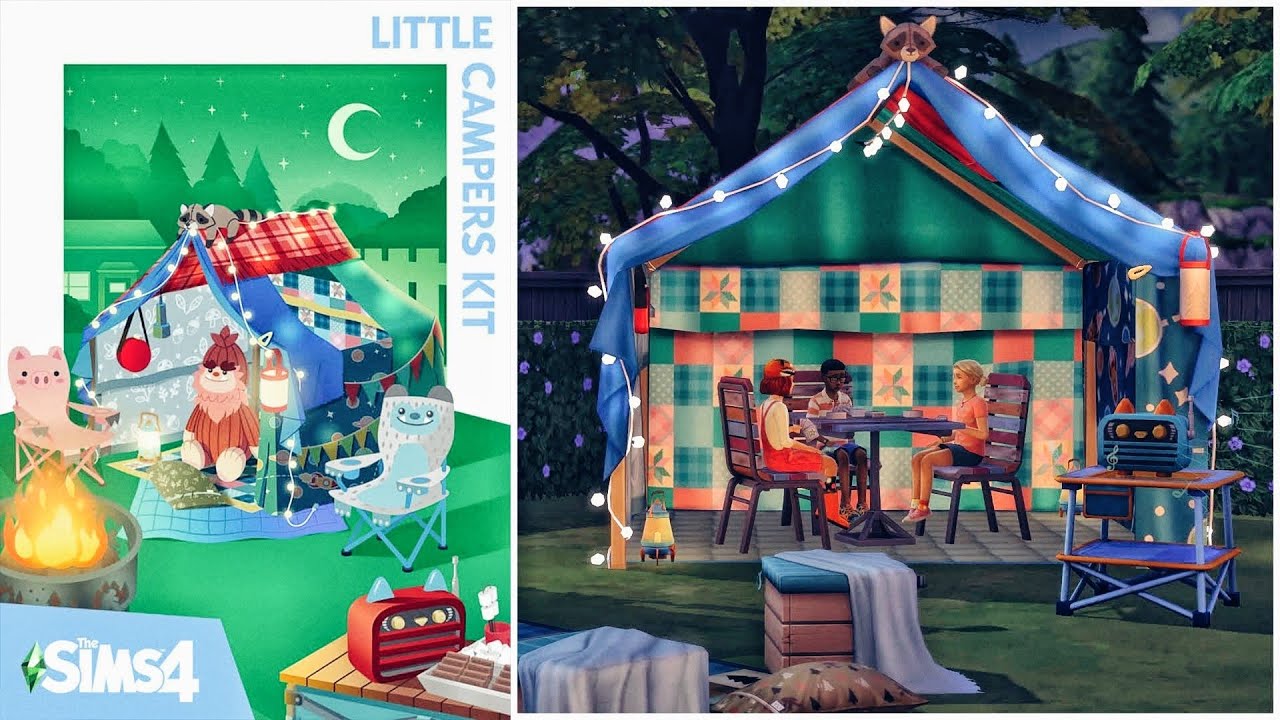 🏕️ Little Campers Kit Overview the Sims 4 YouTube