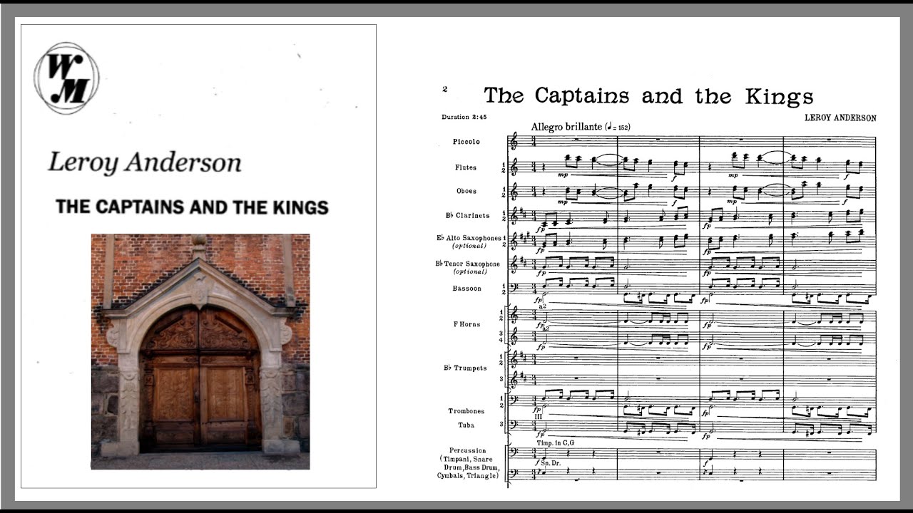 The Captains And The Kings by Leroy Anderson, Woodbury Music Company