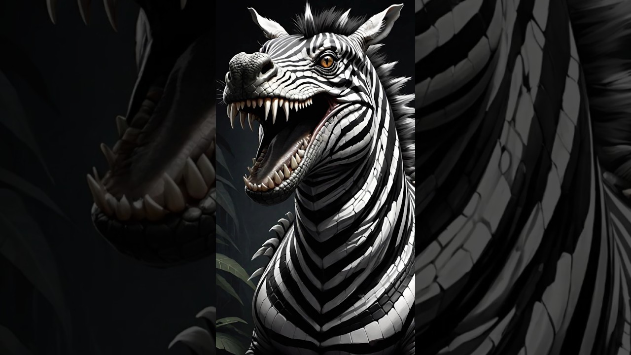 When Crocodile Meets Zebra: The Ultimate Wild Fusion! 